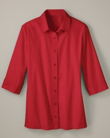 Haband Women’s 3/4-Sleeve Poplin Wonder Shirt - alt2