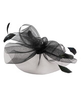 Organza Fascinators With Feathers Hat - alt2