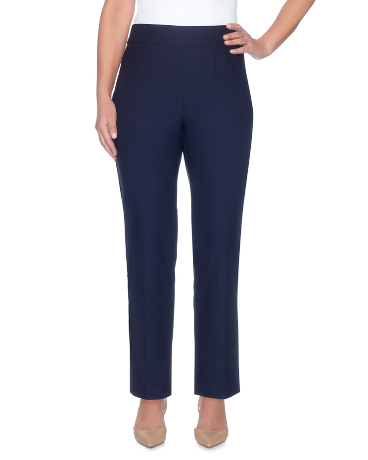 Alfred Dunner Classic Pull-On Proportioned Straight Leg Pants | Blair