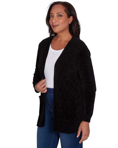 Alfred Dunner® Classics Chenille Cardigan with Pockets