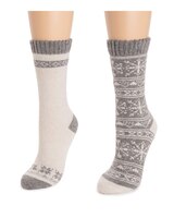 MUK LUKS Wool Socks 2pr - alt4