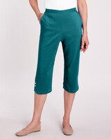 Alfred Dunner® Tradewinds Capris - Teal