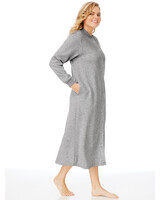 Better-Than-Basic Fleece Snap Front Robe - alt2
