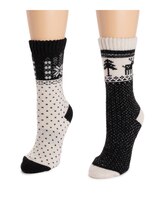 MUK LUKS Wool Socks 2pr - alt2