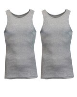 Galaxy By Harvic Men’s Famous Heavyweight Ribbed Tank Top - 2 Pack