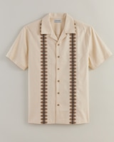 John Blair® Linen Blend Embroidered Shirt - alt4