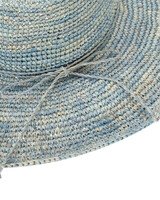 Marina - Crochet Raffia Fedora With Twisted Cording Hat - alt4