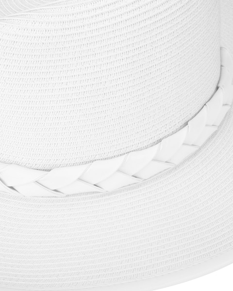 Looker Fedora- Ultrabraid Fedora With Braided Pu Band Hat