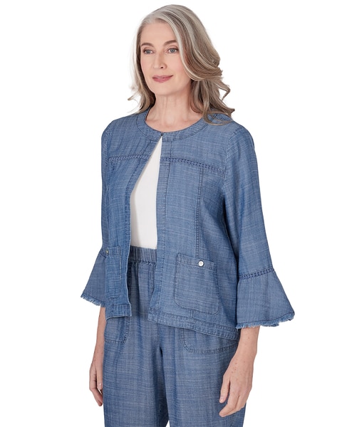 Alfred Dunner® Blue Bayou Chambray Jacket