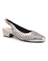 Dea Woven Pump By Trotters - Pewter