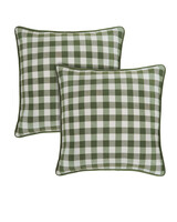 Buffalo Check (Set of 2) Throw Pillow Covers - Sage