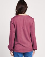 Lace Neckline Top - alt3