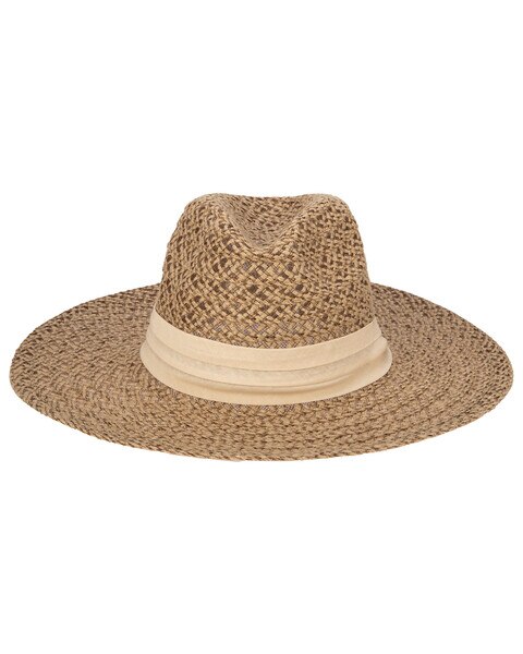 Well Crafted Fedora - Braided Hemp Fedora With Pleated Band Hat