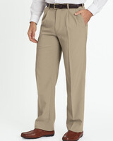 John Blair Signature Relaxed-Fit Pleated-Front Dress Pants - 