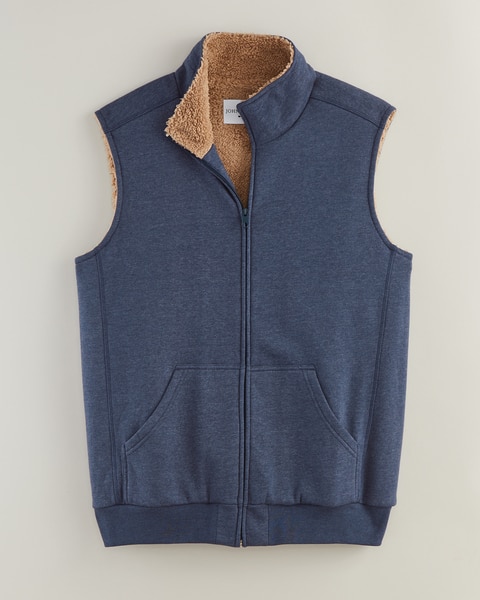 John Blair® Supreme Fleece Sherpa-Lined Vest