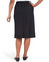 Alfred Dunner® Cinch Waist Midi Skirt with Slant Pockets - alt2