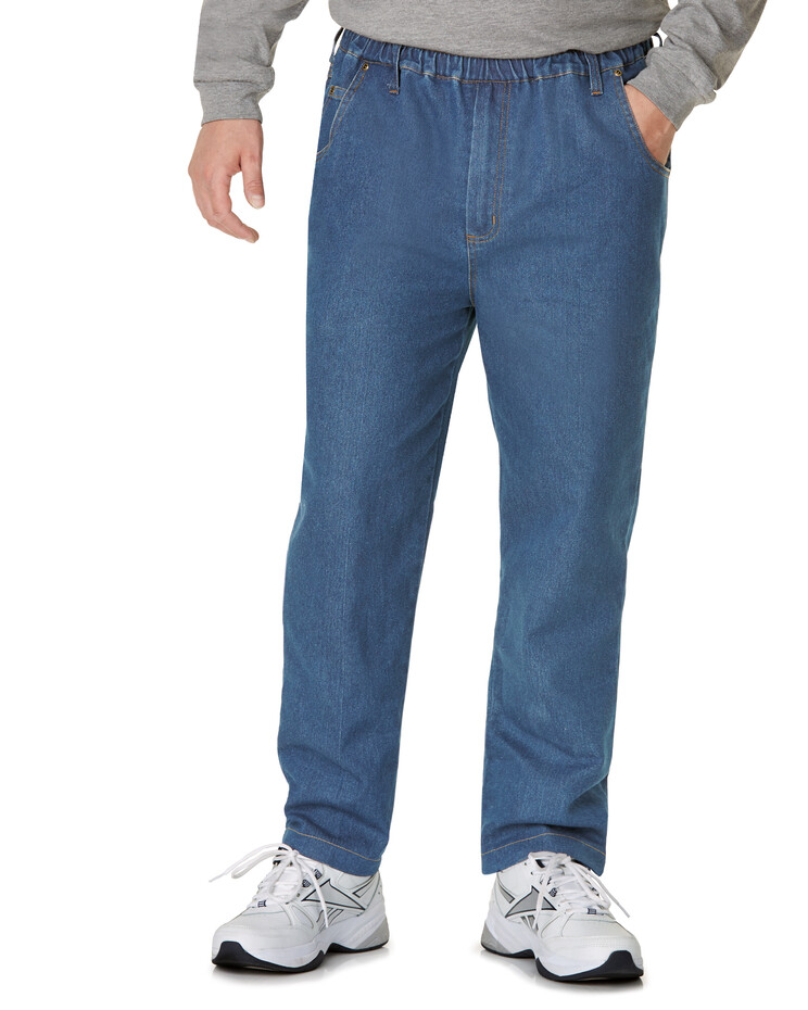 YYDGH Mens Stacked Jeans Slim fit Stretch Denim Pants Elastic