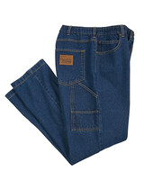 Haband Casual Joe® Stretch Waist Carpenter Jeans - Blue Carpenter