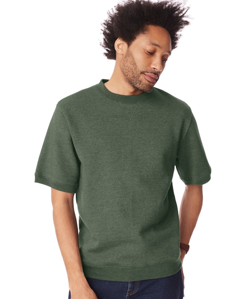 John Blair Supreme Fleece Short-Sleeve Sweatshirt