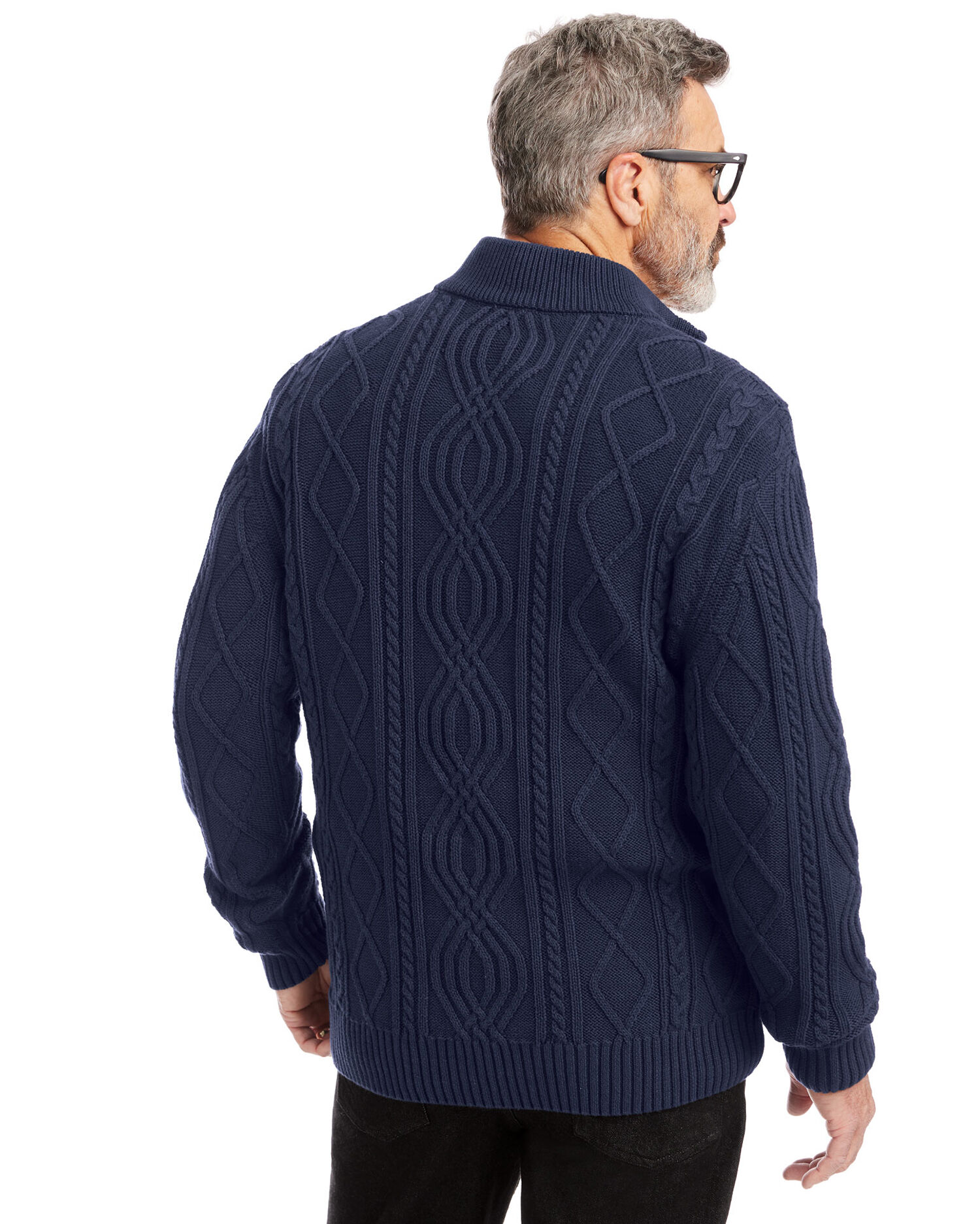 John Blair Quarter-Zip Fisherman Sweater