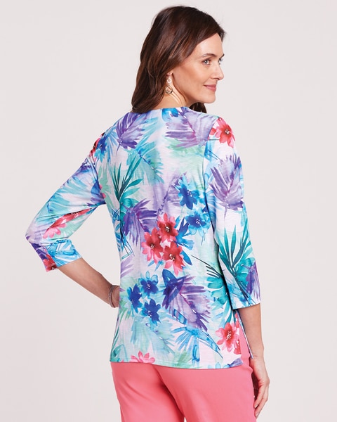 Alfred Dunner® Tropical Birds Top