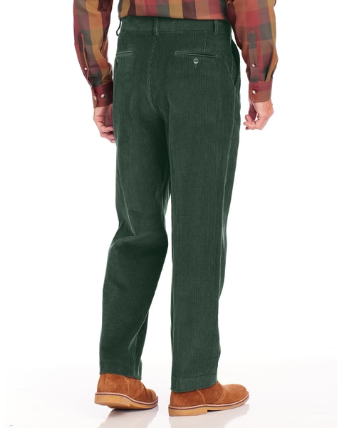 John Blair Relaxed-Fit Hidden Elastic Wide-Wale Corduroy Pants