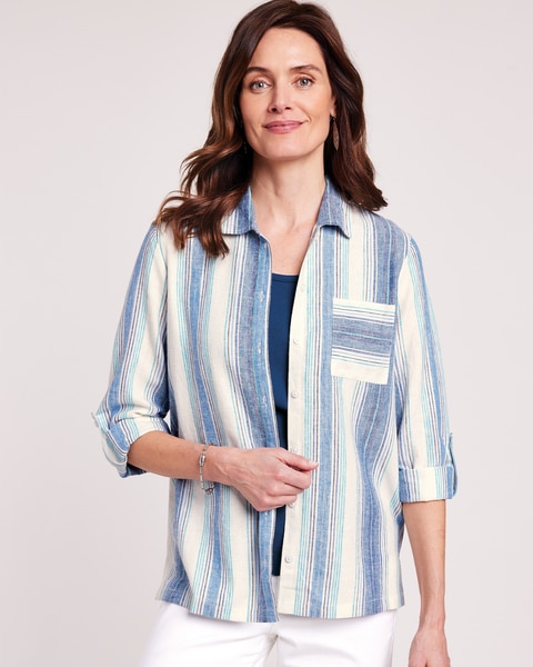 Linen Blend Big Shirt