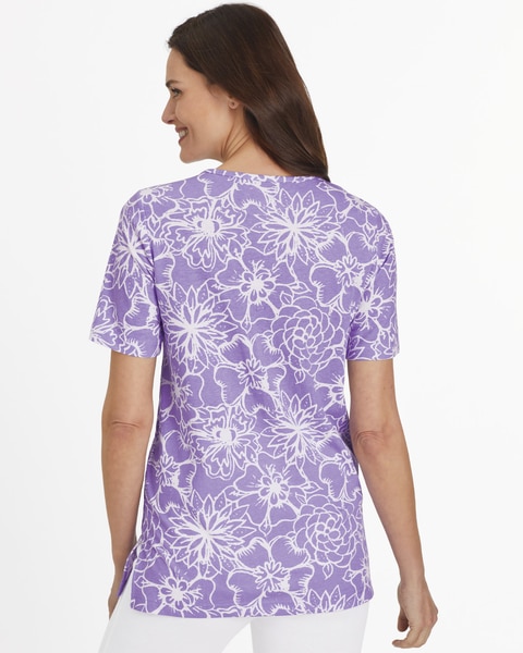 Short Sleeve Anytime Print Tunic