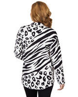 Ruby Rd® Animal Print Sweater Jacket - alt2