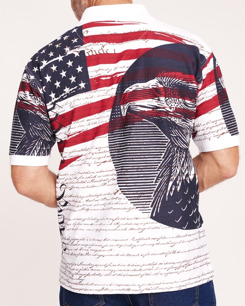 Men's Americana Flag Polo