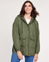 Totes® Hooded Quilted Jacket - Loden