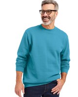 John Blair Supreme Fleece Long-Sleeve Sweatshirt - Arctic Blue