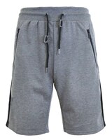 Men's Slim Fit French Terry Jogger Shorts (side trim) - Charcoal