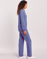 Rib Trim Pants Set - alt2