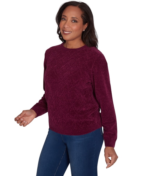 Alfred Dunner® Classics Classic Chenille Pullover Sweater