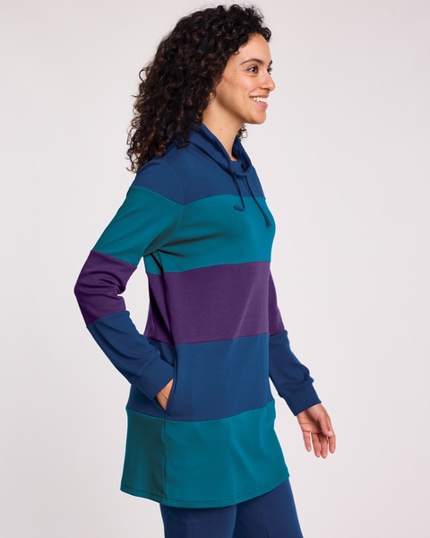 Essential Knit 2 Pocket Colorblock Tunic