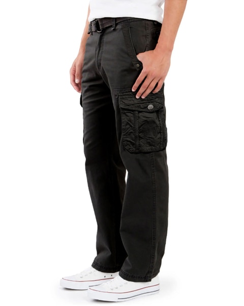 Blu Rock Cotton Cargo Belted Utility Pants