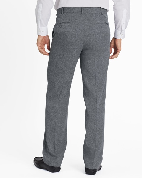 John Blair Signature Adjust-A-Band Relaxed-Fit Gabardine Dress Pants