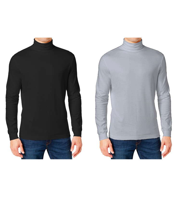 Galaxy By Harvic Long Sleeve Turtle Neck Tee-2 Pack | Blair