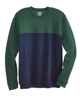John Blair Supreme Fleece Colorblock Sweatshirt - Dark Spruce/Navy