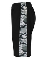 Galaxy By Harvic Men's Slim Fit  Moisture Wicking Performance Quick Dry Mesh Shorts With Side Camo Design - alt2