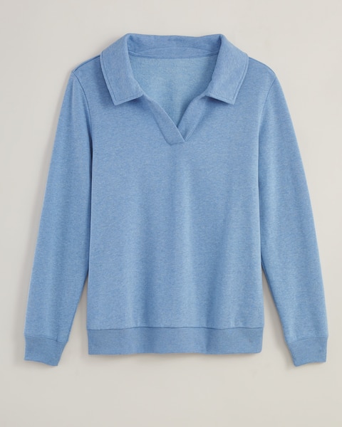 Fleece Polo Sweatshirt