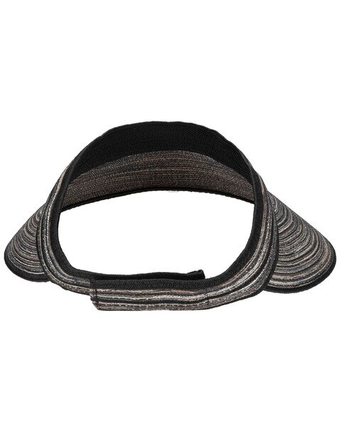 Mixed Braid Visor With Velcro Closure Hat