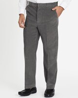 John Blair Adjust-A-Band Relaxed-Fit Corduroy Pants - Charcoal