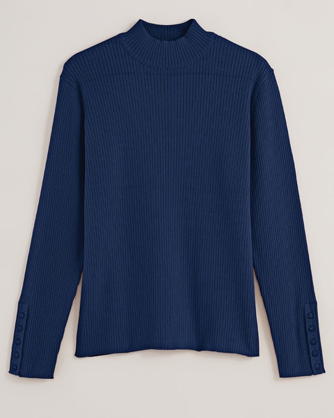 Button-Detail Sweater