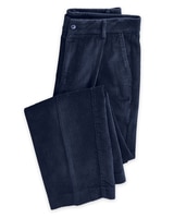 John Blair Relaxed-Fit Hidden Elastic Wide-Wale Corduroy Pants - Navy