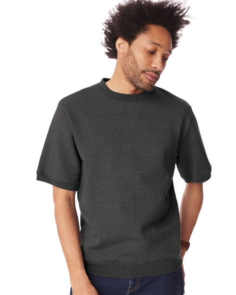 John Blair Supreme Fleece Short-Sleeve Sweatshirt