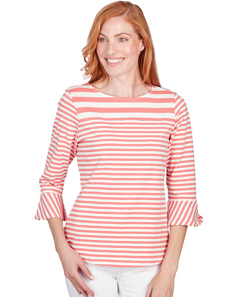 Ruby Rd® Patio Party Knit Yd Stripe Top