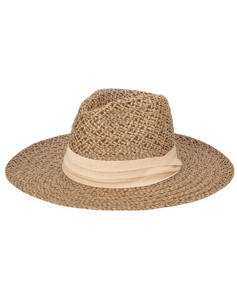 Well Crafted Fedora - Braided Hemp Fedora With Pleated Band Hat