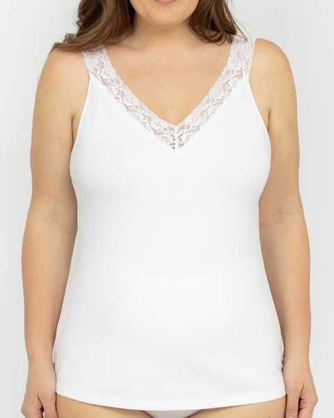 Reversible Lace Neckline Camisole